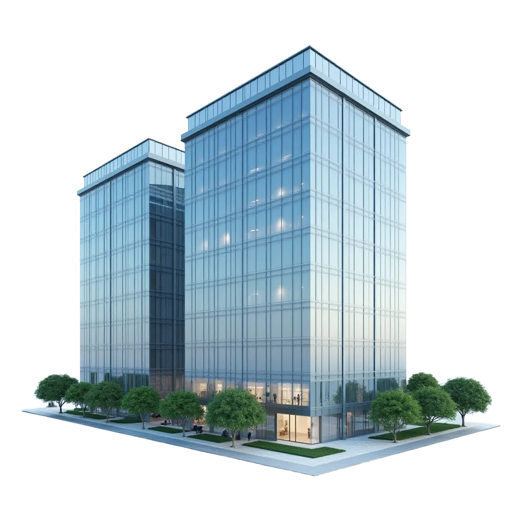 Modern Glass Office Building